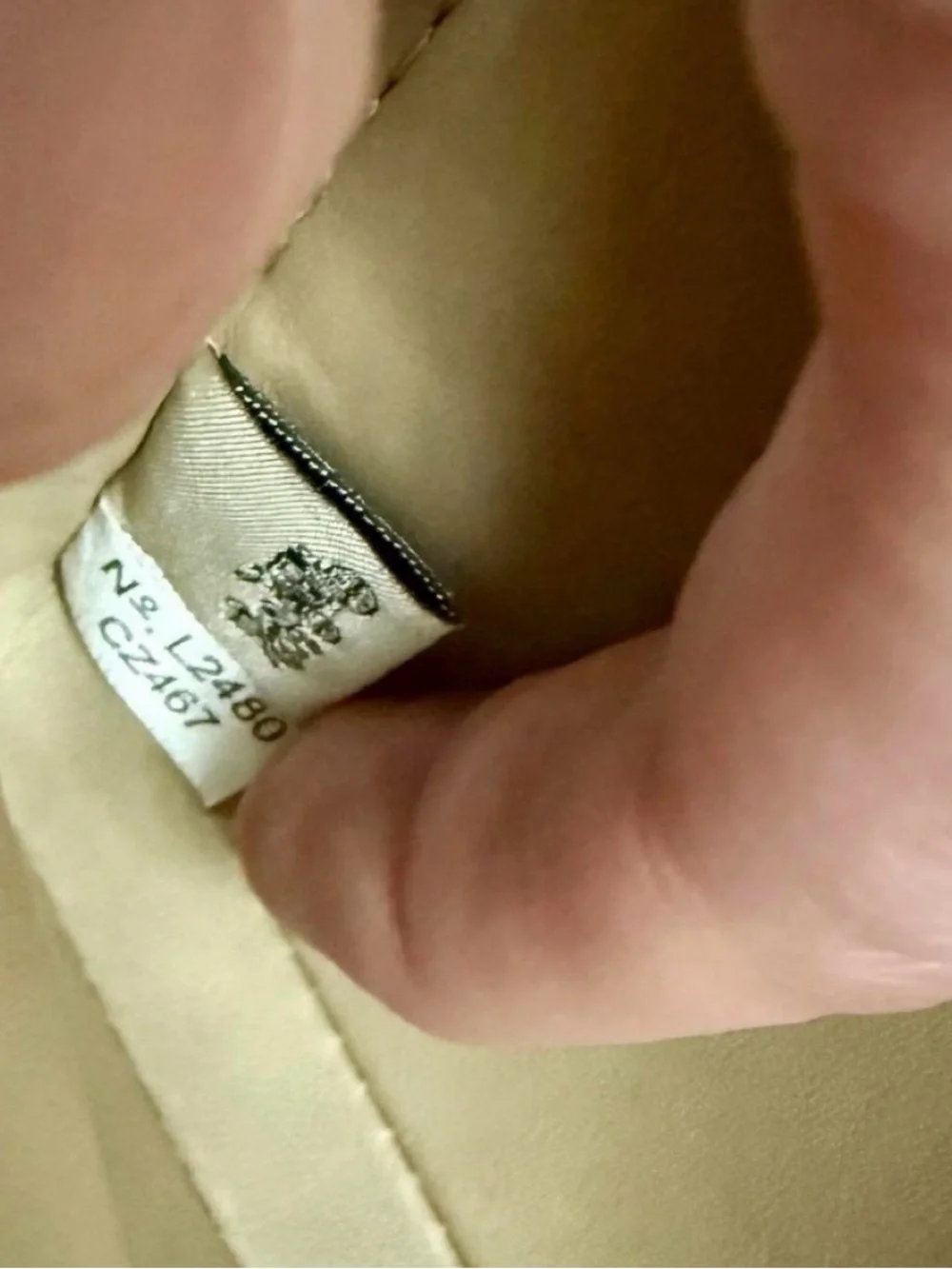 Coach quilted cream